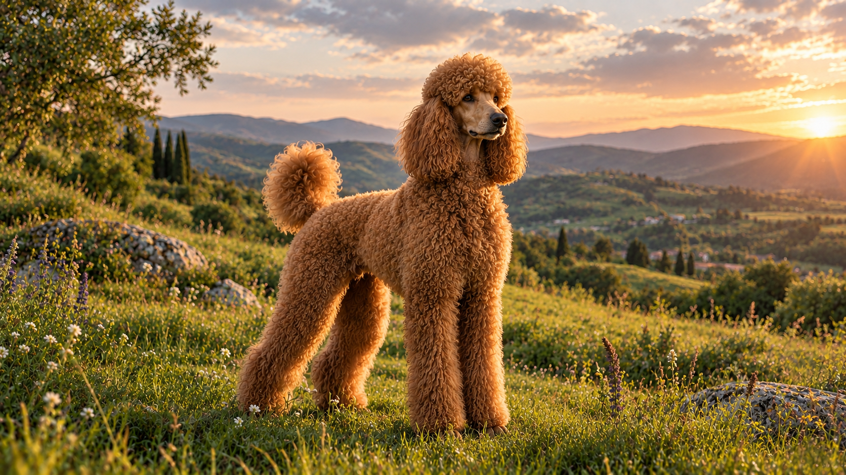 Red Standard Poodle